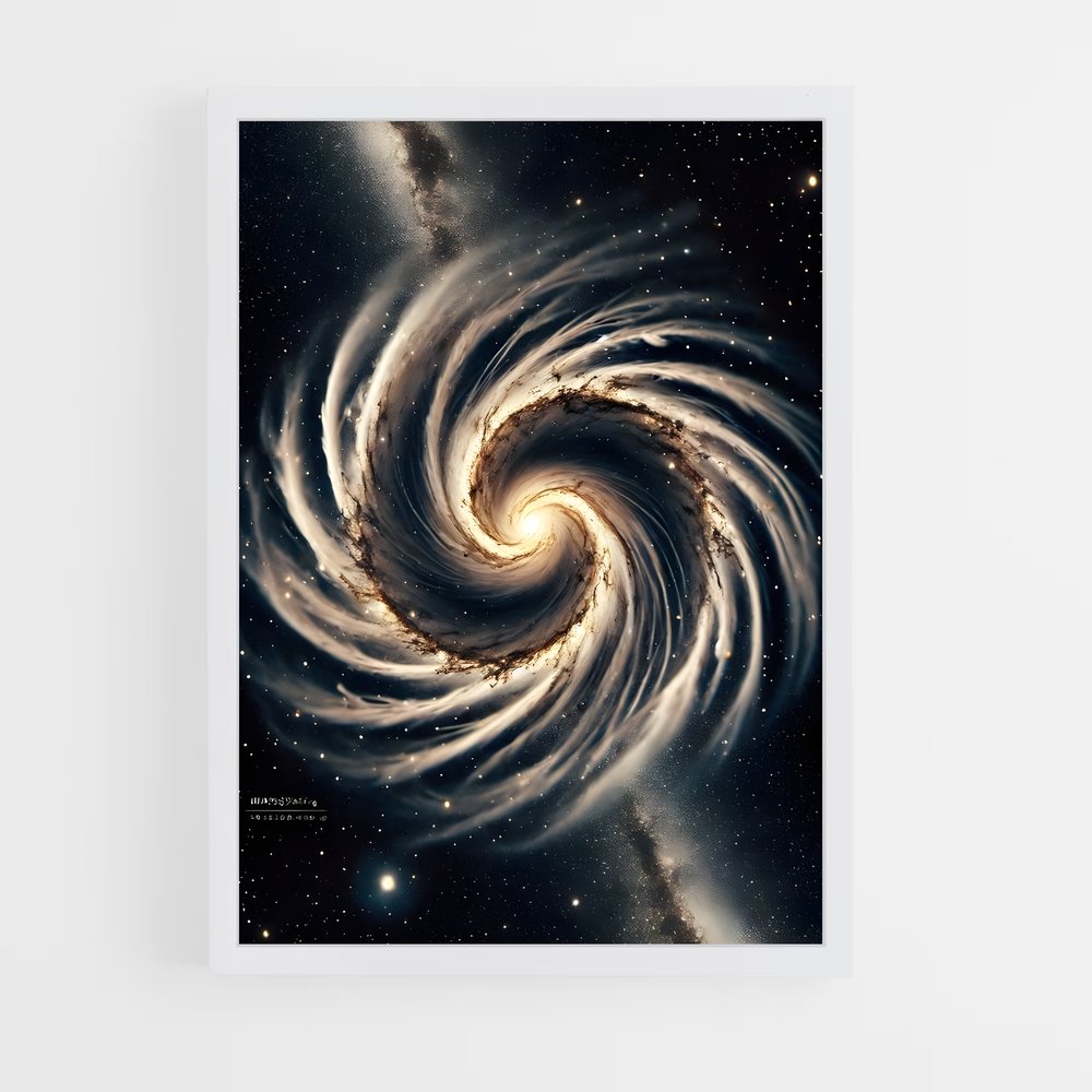 Poster Galaxie Spirale Éthérée (vue 3)